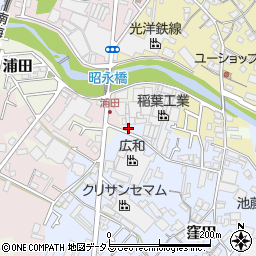 大阪府貝塚市窪田178周辺の地図