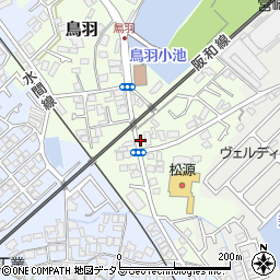 大阪府貝塚市鳥羽47周辺の地図