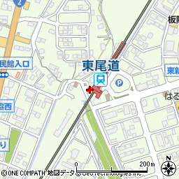 東尾道駅前広場公衆トイレ周辺の地図
