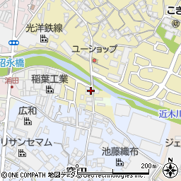 〒597-0072 大阪府貝塚市畠中（その他）の地図