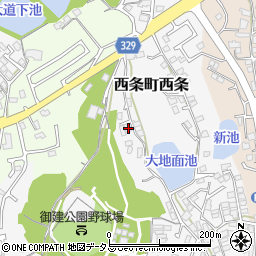 広島県東広島市西条町西条209周辺の地図