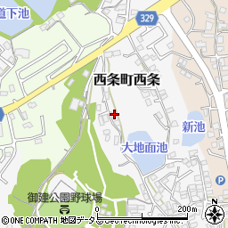 広島県東広島市西条町西条191-6周辺の地図