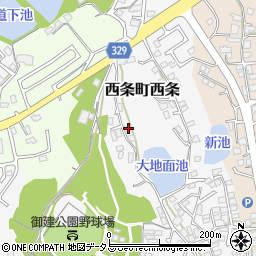 広島県東広島市西条町西条191周辺の地図