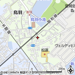 大阪府貝塚市鳥羽41周辺の地図