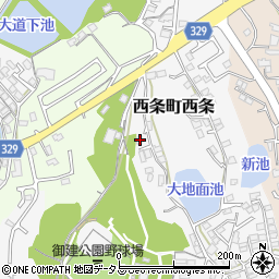 広島県東広島市西条町西条208周辺の地図