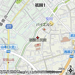 東洋羽毛中四国販売株式会社　広島営業所周辺の地図