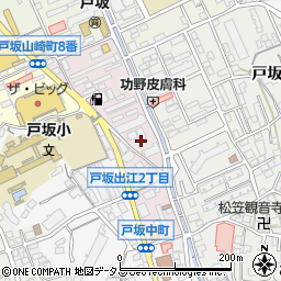 ローソン広島戸坂中町店周辺の地図