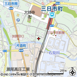 大阪府河内長野市三日市町121-1周辺の地図