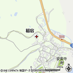奈良県御所市稲宿周辺の地図