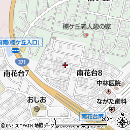 大阪府河内長野市南花台8丁目周辺の地図