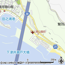 田土浦公園公衆トイレ周辺の地図