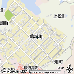 大阪府岸和田市葛城町周辺の地図