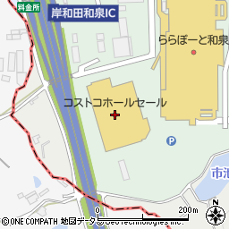 コストコホールセール和泉倉庫店周辺の地図