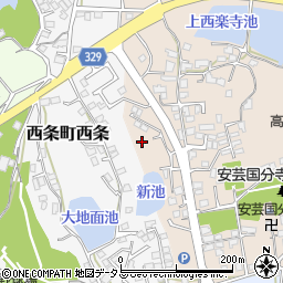 広島県東広島市西条町吉行2185周辺の地図