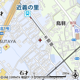 大阪府貝塚市石才89-7周辺の地図