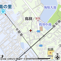 大阪府貝塚市鳥羽113-3周辺の地図