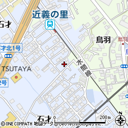 大阪府貝塚市石才89-1周辺の地図