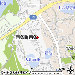 広島県東広島市西条町西条172-2周辺の地図