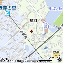 大阪府貝塚市鳥羽228周辺の地図