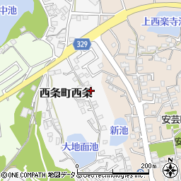 広島県東広島市西条町西条164-3周辺の地図