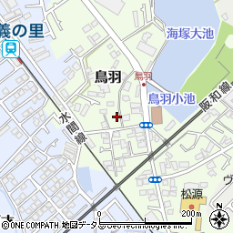 大阪府貝塚市鳥羽113周辺の地図