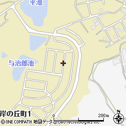 岸和田市岸の丘町1-21-14 アキッパ駐車場周辺の地図