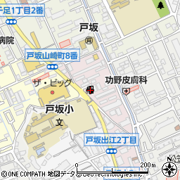 カースタレンタカー戸坂店周辺の地図