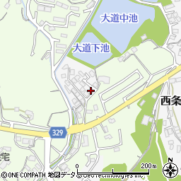 広島県東広島市西条町西条12-3周辺の地図