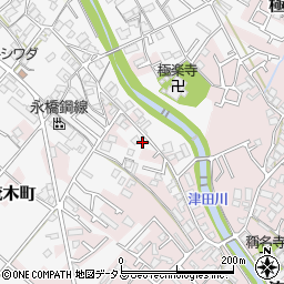 大阪府岸和田市極楽寺町217周辺の地図