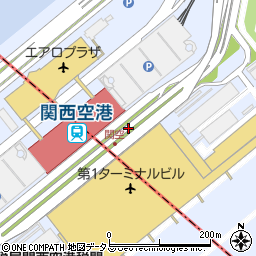 関西国際空港第１ターミナルビル国際線出発口周辺の地図