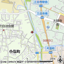 大阪府河内長野市小塩町141-1周辺の地図