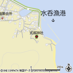 式部神社周辺の地図