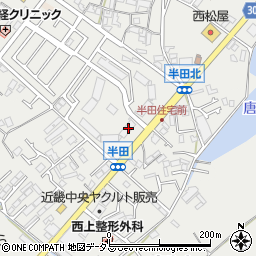 大阪府貝塚市半田1022周辺の地図