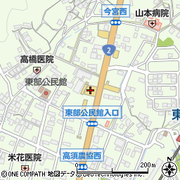 尾道ダイハツ販売尾道店周辺の地図