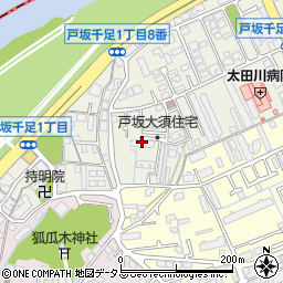 市営戸坂大須住宅４号棟周辺の地図