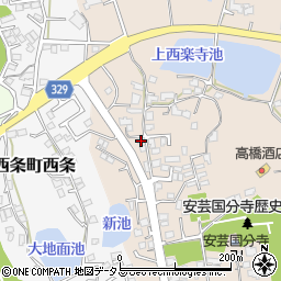 広島県東広島市西条町吉行2166周辺の地図