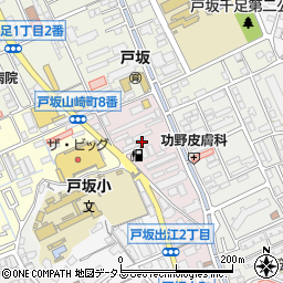 エネクス石油販売西日本株式会社　戸坂給油所周辺の地図