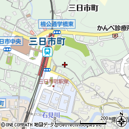 大阪府河内長野市三日市町23周辺の地図