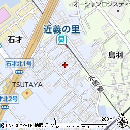 大阪府貝塚市石才677-5周辺の地図