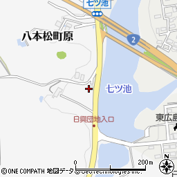 広島県東広島市八本松町原9343周辺の地図