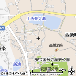 広島県東広島市西条町吉行2117周辺の地図