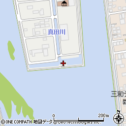 真田川排水機場周辺の地図