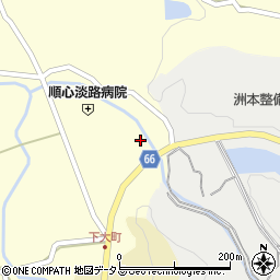 兵庫県淡路市大町下77周辺の地図