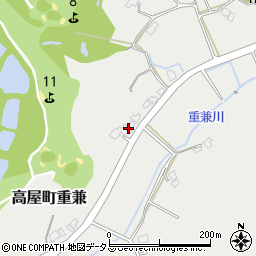 広島県東広島市高屋町重兼271周辺の地図