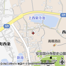 広島県東広島市西条町吉行2119周辺の地図