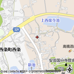 広島県東広島市西条町吉行2164周辺の地図