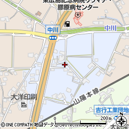 広島県東広島市西条町土与丸406-23周辺の地図