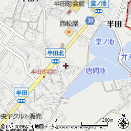 大阪府貝塚市半田743周辺の地図