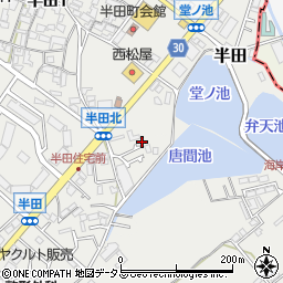 大阪府貝塚市半田743-12周辺の地図