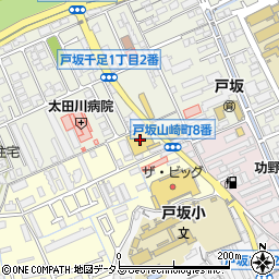 ユアーズ戸坂店周辺の地図